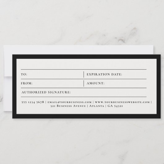 洗車クリーン車のギフト証明書利用券 (正面)