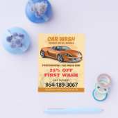 洗車サービスカスタムチラシ チラシ (シングル)