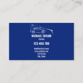 洗車サービス圧力洗浄オートディテリング 名刺 (裏面)