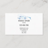 洗車サービス圧力洗浄オートディテリング 名刺 (裏面)