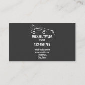 洗車サービス圧力洗浄オートディテリング 名刺 (裏面)