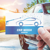 洗車サービス圧力洗浄オートディテリング 名刺