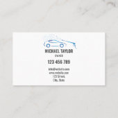 洗車サービス圧力洗浄オートディテリング 名刺 (裏面)