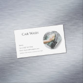 洗車サービス編集可能名刺 マグネット名刺 (インサイチュ)