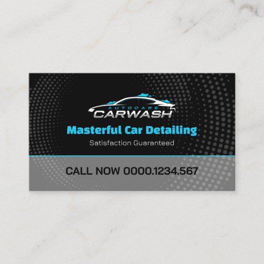 洗車サービス | プロフェッショナル 名刺 (正面)
