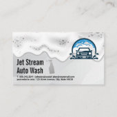 洗車サービス | 石けん水 名刺 (正面)