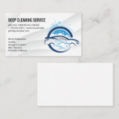 洗車シャボン玉洗浄ロゴ 名刺 (正面/裏面)