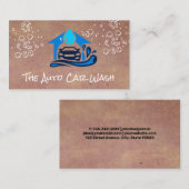 洗車バブルとオートサービス 名刺 (正面/裏面)