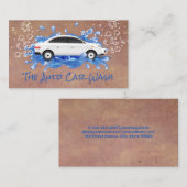 洗車バブル及び自動浄水サービス 名刺 (正面/裏面)