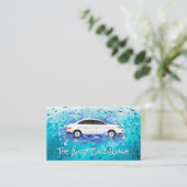 洗車バブル | 水ビーズ 名刺 (スタンド正面)