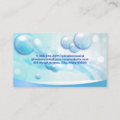 洗車バブル | Soap Sudsスプラッシュの背景 名刺 (裏面)