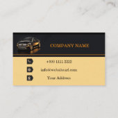 洗車パーソナライズされた名刺アイディア 名刺 (裏面)