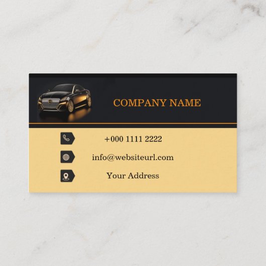 洗車パーソナライズされた名刺アイディア 名刺 (裏面)