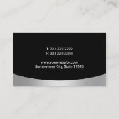 洗車ブラック&シルバー車ののオートディテリング 名刺 (裏面)