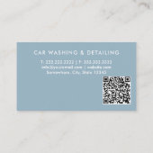 洗車プロフェッショナルの自動詳細車の 名刺 (裏面)