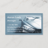 洗車プロフェッショナルの自動詳細車の 名刺 (正面)