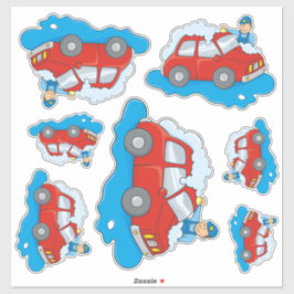 洗車マン シール