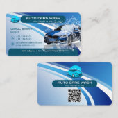 洗車モダン名刺 名刺 (正面/裏面)
