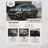 洗車レンタル事業 チラシ (正面)