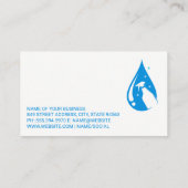 洗車ロゴ |シャボン玉 |クリーニングツール 名刺 (裏面)