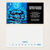 洗車ロゴ |パンチカード (正面&裏面)