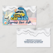 洗車ロゴ | Soap Suds 名刺 (正面/裏面)