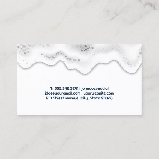 洗車ロゴ | Soap Suds 名刺 (裏面)