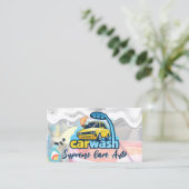 洗車ロゴ | Soap Suds 名刺 (スタンド正面)