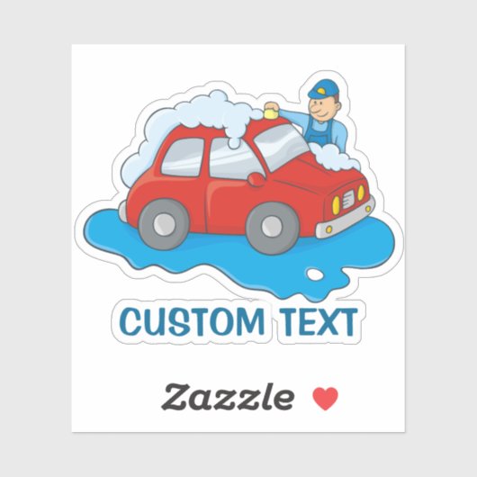 洗車人 シール (シート)