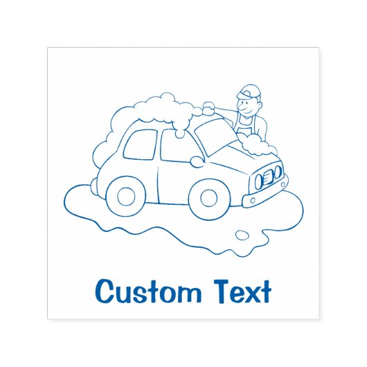 洗車人 セルフインキングスタンプ (デザイン)