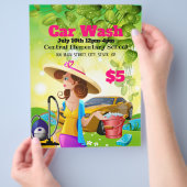 洗車促進チラシ チラシ (手)