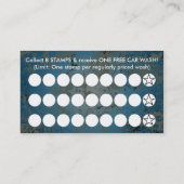 洗車切手カード ロイヤリティカード (裏面)