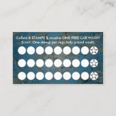 洗車切手カード ロイヤリティカード (裏面)