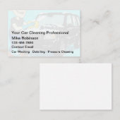 洗車及び車の名刺の詳細 名刺 (正面/裏面)