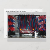 洗車場に行く ポストカード (正面/裏面)