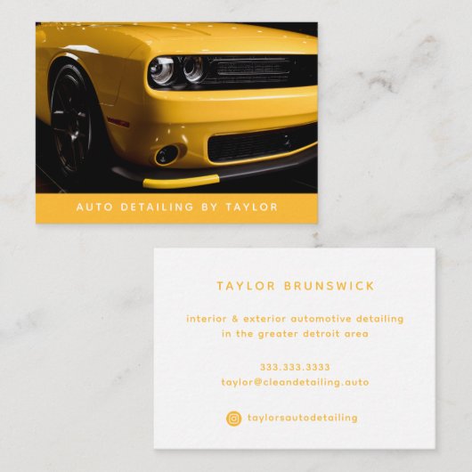 洗車場の修理を絵を描詳細する自動 名刺 (正面/裏面)