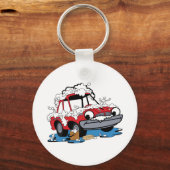 洗車場 キーホルダー (正面)