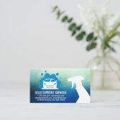 洗車場 |シャボン玉クリーニング自動 名刺 (スタンド正面)