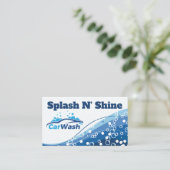 洗車場 | シャボン | 自動気に 名刺 (スタンド正面)