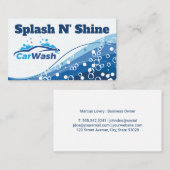 洗車場 | シャボン | 自動気に 名刺 (正面/裏面)