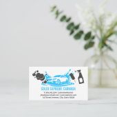 洗車場 | スポーツカー自動車サービス 名刺 (スタンド正面)