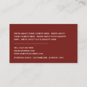 洗車場,チャリティ団体や組織,主催 名刺 (裏面)