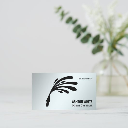 洗車場 名刺 (スタンド正面)