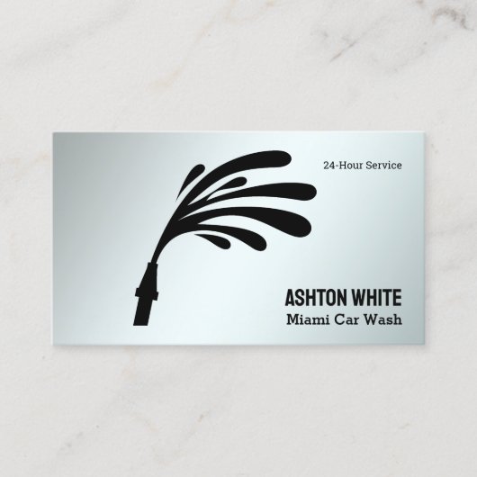 洗車場 名刺 (正面)