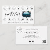 *~*洗車場 – 油QRロゴ特典 ロイヤリティカード (正面/裏面)