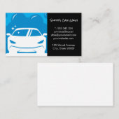 洗車場 | 自動ディテリング | クリーニングサービス 名刺 (正面/裏面)