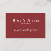 洗車場 |自動車の詳細 |クリーニングサービス 名刺 (裏面)