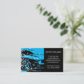 洗車場 |自動車の詳細 |クリーニングサービス 名刺 (スタンド正面)