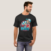 洗車従業員の洗車労働者デザイナー車だった Tシャツ (正面フル)
