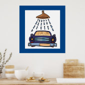 洗車標識 ポスター (キッチン)